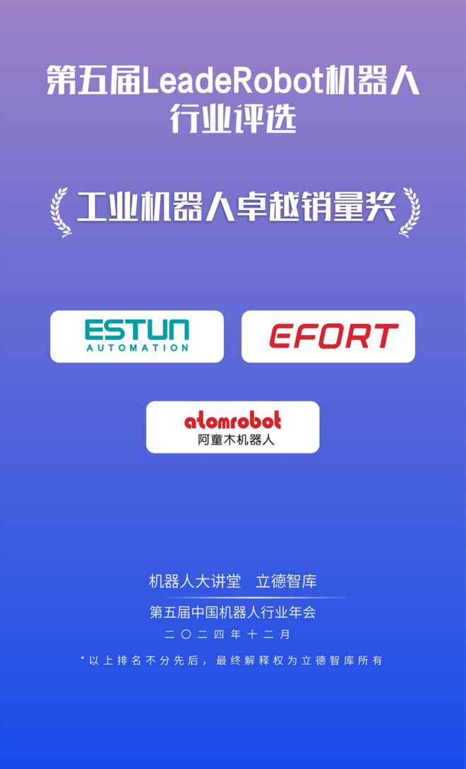 24大獎項3大榜單揭曉！2024LeadeRobot中國機器人行業頒獎典禮！(圖8)