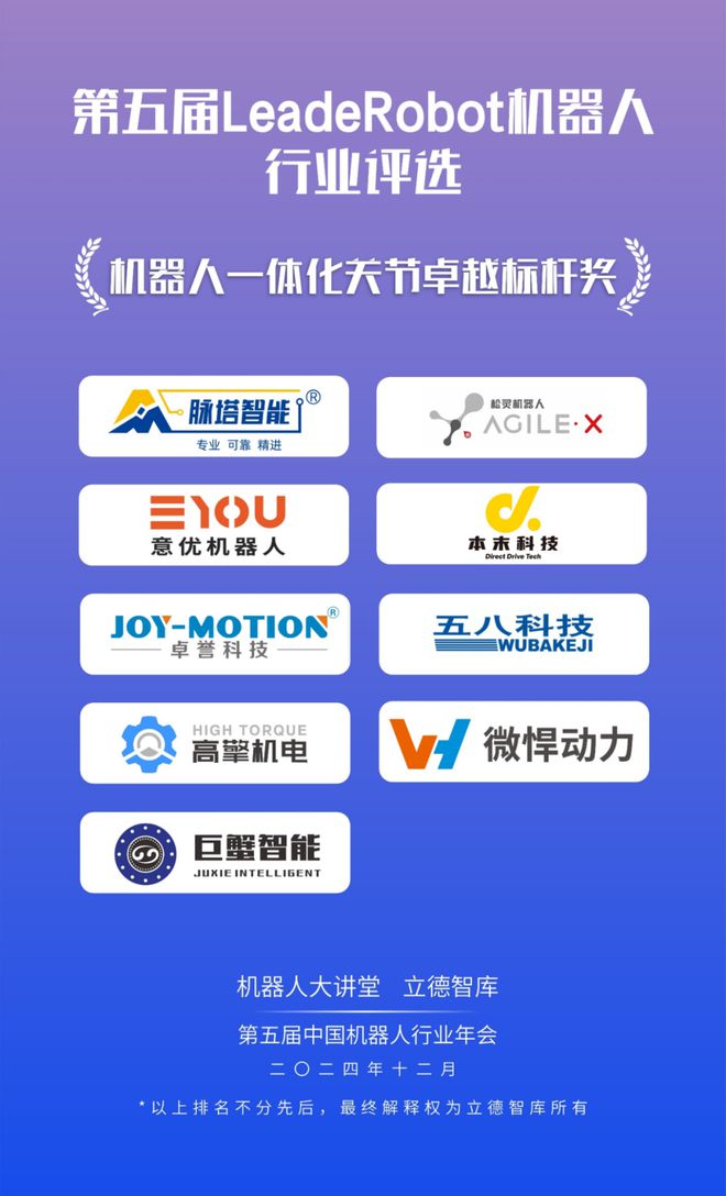 24大獎項3大榜單揭曉！2024LeadeRobot中國機器人行業頒獎典禮！(圖20)