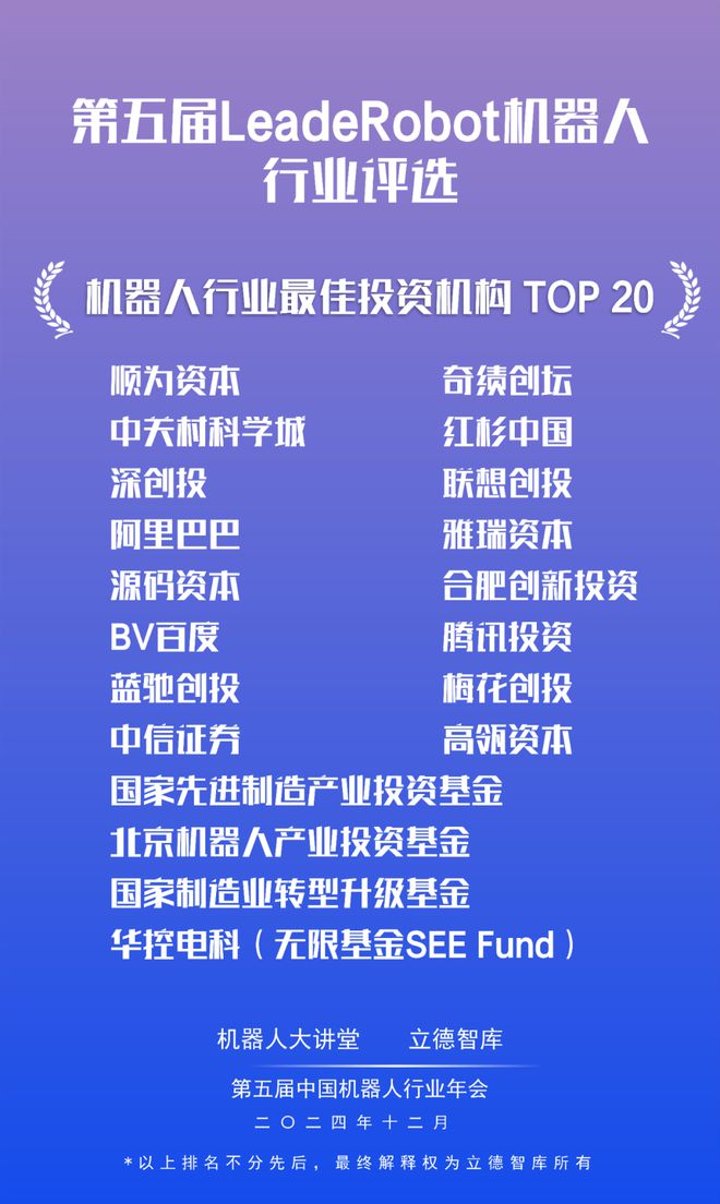 24大獎項3大榜單揭曉！2024LeadeRobot中國機器人行業頒獎典禮！(圖25)